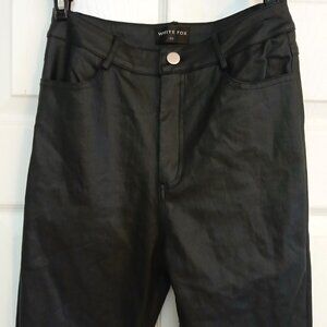White Fox Black Pants Size XS